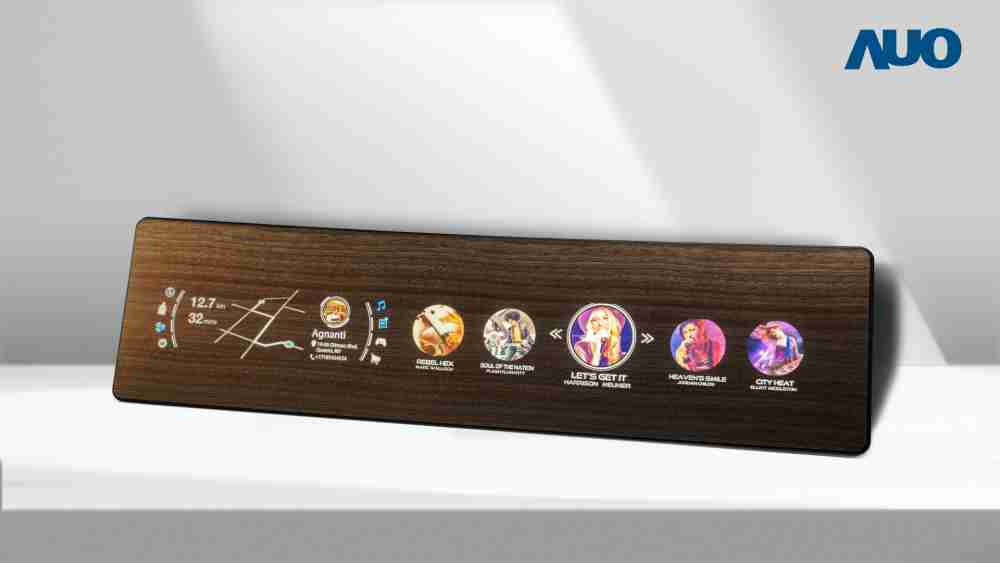 万利研发全球最高穿透度达80%的AmLED木纹显示器，，可于使用时呈现高亮度、、、、清晰可见的信息，，，，并在不使用时回归为单纯的饰板，，，节能兼具美观